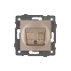 Розетка двойная RJ-12 и Ethernet RJ-45, без рамки Arlight 49850 SCT