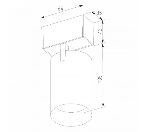 Светильник на штанге Arlight 046592 MAG-45 Светильник на штанге Arlight 046592 MAG-45