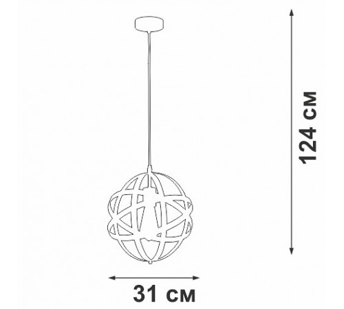 Подвесной светильник Vitaluce V3798-1/1S V3798 Подвесной светильник Vitaluce V3798-1/1S V3798