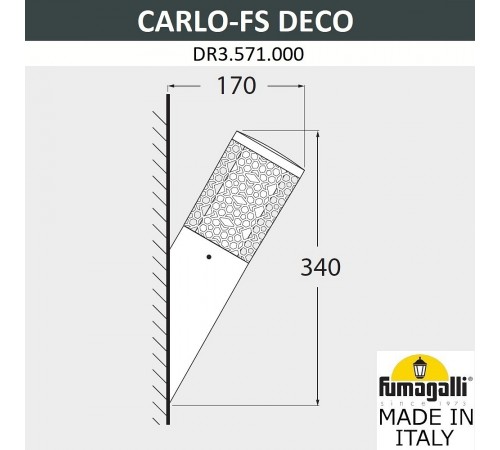 Светильник на штанге Fumagalli DR3.571.000.WXU1L Carlo Deco Светильник на штанге Fumagalli DR3.571.000.WXU1L Carlo Deco