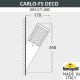 Светильник на штанге Fumagalli DR3.571.000.WXU1L Carlo Deco