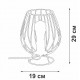 Настольная лампа декоративная Vitaluce V4296-0/1L V4296