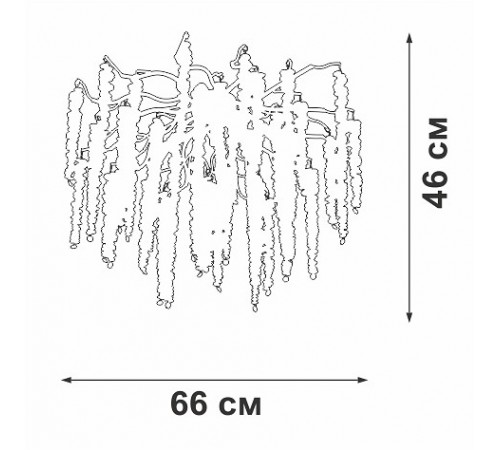 Потолочная люстра Vitaluce V28551-8/7PL V28551 Потолочная люстра Vitaluce V28551-8/7PL V28551