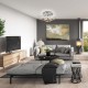 Люстра на штанге Escada 10213/4LED BL Chrome Contour