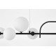 Светильник на штанге LUMINA DECO LDP 7036-7 BK+WT AMADEO