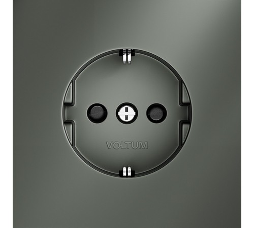 Розетка с заземлением и со шторкой, без рамки Voltum VLS040206 S70 Розетка с заземлением и со шторкой, без рамки Voltum VLS040206 S70