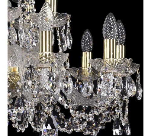 Подвесная люстра Bohemia Ivele Crystal 1402/10+5/240/G 1402