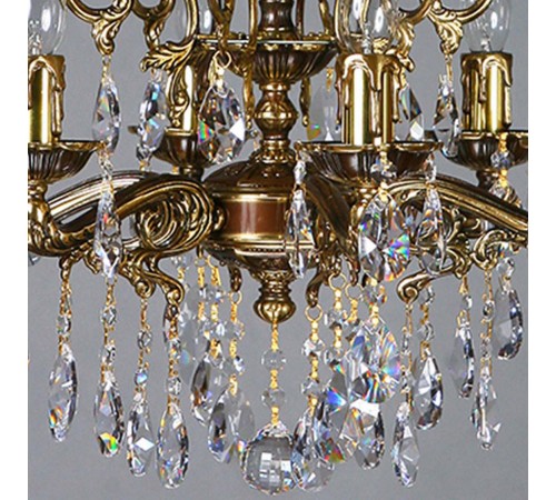 Подвесная люстра Ambiente by Brizzi 2128/6 PB Tear Drop Leon Подвесная люстра Ambiente by Brizzi 2128/6 PB Tear Drop Leon