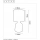 Настольная лампа декоративная Lucide 47503/81/36 Cosby