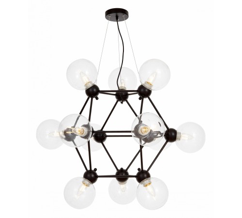 Подвесная люстра LUMINA DECO LDP 160N-12 BK+PR Zodiak Подвесная люстра LUMINA DECO LDP 160N-12 BK+PR Zodiak