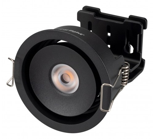 Встраиваемый светильник Arlight 028147 CL-SIMPLE-R78-9W Warm3000 (BK, 45 deg)