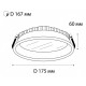 Встраиваемый светильник Italline IT06-6014 white 4000K IT06-6014