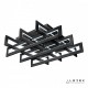 Потолочная люстра iLedex 9082-800*800-X 192W BK Stalker
