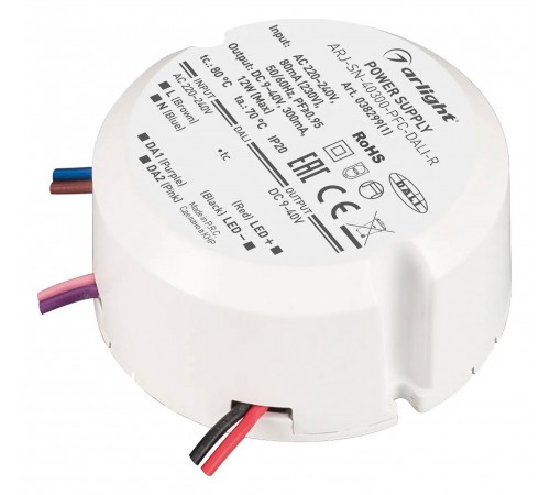 Блок питания с проводом Arlight 038299(1) ARJ Блок питания с проводом Arlight 038299(1) ARJ