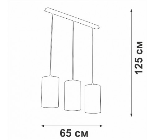 Подвесной светильник Vitaluce V2895-0/3S V2895 Подвесной светильник Vitaluce V2895-0/3S V2895