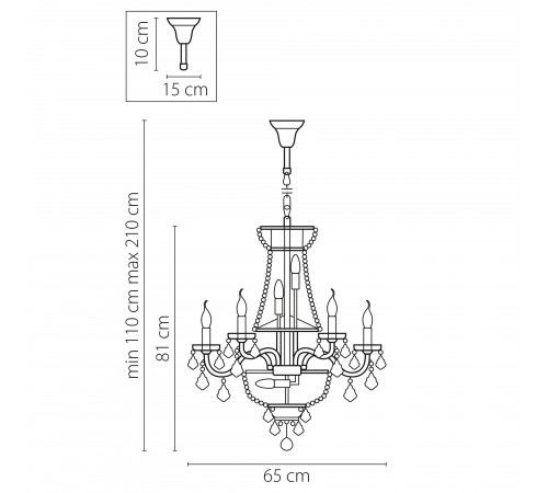 Подвесная люстра Osgona 700162 Classic Подвесная люстра Osgona 700162 Classic