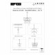 Подвесная люстра iLamp P6315-D600 BR Manhattan