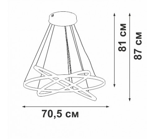 Подвесной светильник Vitaluce V2516DT-8/3S V2516DT Подвесной светильник Vitaluce V2516DT-8/3S V2516DT