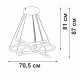 Подвесной светильник Vitaluce V2516DT-8/3S V2516DT