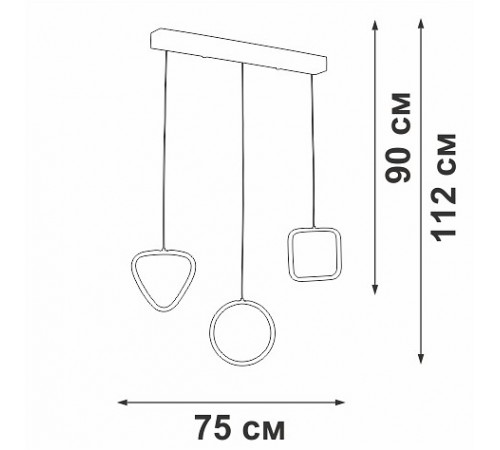 Подвесной светильник Vitaluce V3048-1/3S V3048 Подвесной светильник Vitaluce V3048-1/3S V3048