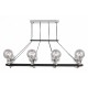 Подвесная люстра LUMINA DECO LDP 9110-8-PR BK+CHR MARSEO