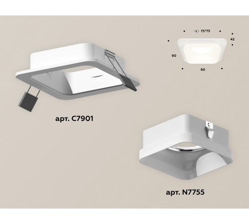 Встраиваемый светильник Ambrella Light XC7901013 XC Встраиваемый светильник Ambrella Light XC7901013 XC