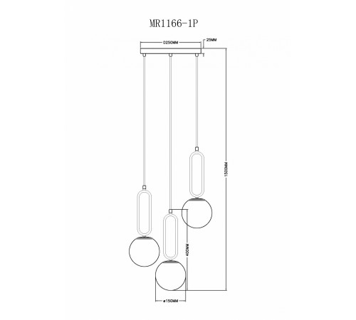 Подвесной светильник MyFar MR1166-1P Pierre Подвесной светильник MyFar MR1166-1P Pierre