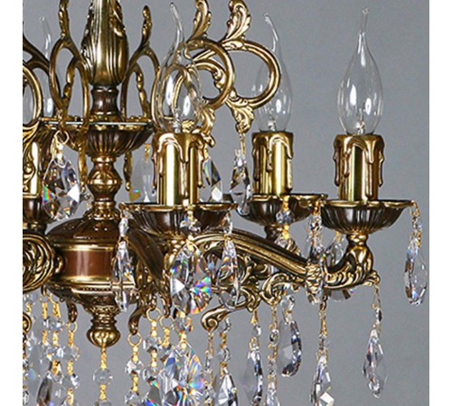 Подвесная люстра Ambiente by Brizzi 2128/6 PB Tear Drop Leon Подвесная люстра Ambiente by Brizzi 2128/6 PB Tear Drop Leon