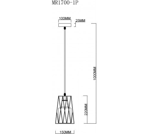 Подвесной светильник MyFar MR1700-1P Scrum Подвесной светильник MyFar MR1700-1P Scrum