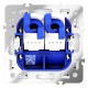 Розетка двойная Ethernet RJ-45 без рамки Voltum VLS060201 S70