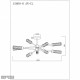 Люстра на штанге iLamp 15609-8 AN+CL Evolution
