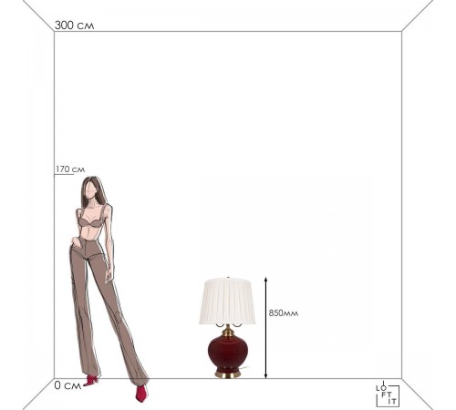 Настольная лампа декоративная Loft it 10267T/L Ruby Настольная лампа декоративная Loft it 10267T/L Ruby