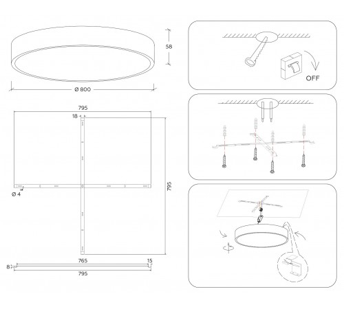 Накладной светильник Ambrella Light FV5541 FV Накладной светильник Ambrella Light FV5541 FV