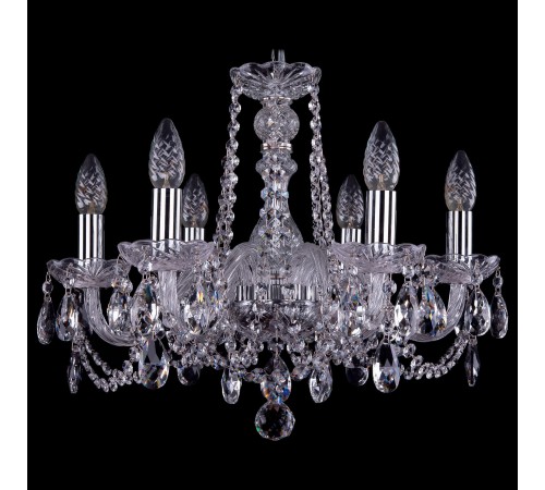 Подвесная люстра Bohemia Ivele Crystal 1402/6/160/Ni 1402 Подвесная люстра Bohemia Ivele Crystal 1402/6/160/Ni 1402