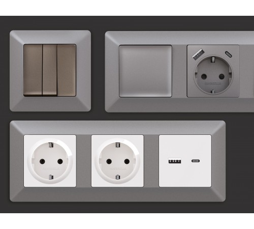 Рамка на 3 поста Ambrella Volt AF110503 Line Рамка на 3 поста Ambrella Volt AF110503 Line