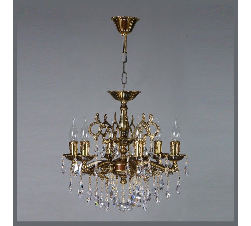 Подвесная люстра Ambiente by Brizzi 2128/6 PB Tear Drop Leon Подвесная люстра Ambiente by Brizzi 2128/6 PB Tear Drop Leon