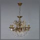 Подвесная люстра Ambiente by Brizzi 2128/6 PB Tear Drop Leon
