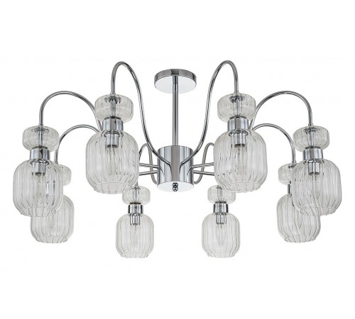 Люстра на штанге Escada 1141/8PL Chrome/Clear Gloss Люстра на штанге Escada 1141/8PL Chrome/Clear Gloss