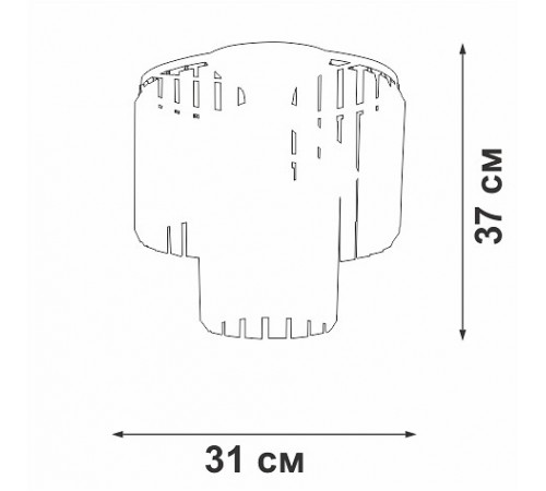 Потолочная люстра Vitaluce V5154-1/4PL V5154 Потолочная люстра Vitaluce V5154-1/4PL V5154