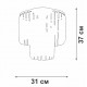 Потолочная люстра Vitaluce V5154-1/4PL V5154