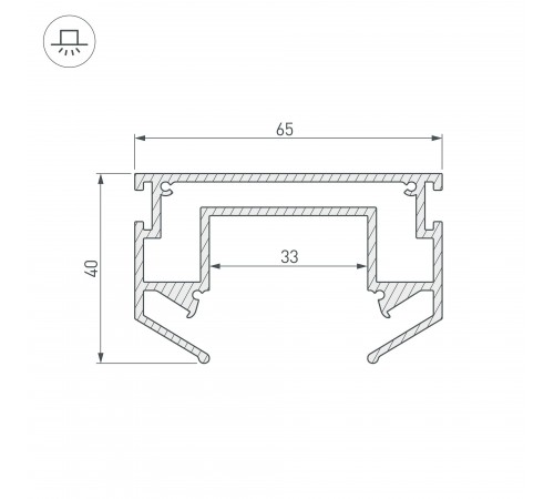 Профиль-держатель Arlight 033090 LGD-STRETCH-4TR Профиль-держатель Arlight 033090 LGD-STRETCH-4TR