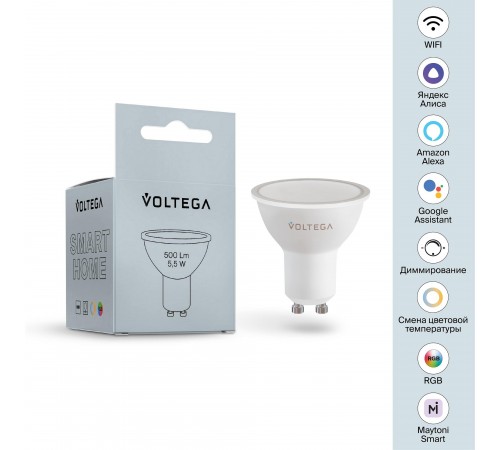 Лампа светодиодная с управлением через Wi-Fi Voltega 2426 Wi-Fi bulbs Лампа светодиодная с управлением через Wi-Fi Voltega 2426 Wi-Fi bulbs