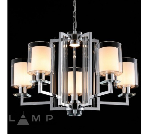 Подвесная люстра iLamp RM6201-5 CR+CL King Подвесная люстра iLamp RM6201-5 CR+CL King