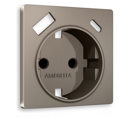 Накладка для розетки с заземлением и со шторками и 2хUSB type A и C Ambrella Volt AP6400 Quant Накладка для розетки с заземлением и со шторками и 2хUSB type A и C Ambrella Volt AP6400 Quant