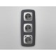 Накладка для розетки с заземлением и со шторками и 2хUSB type A Ambrella Volt OP4090 Quant