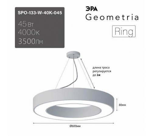 Подвесной светильник Эра Б0058904 Ring