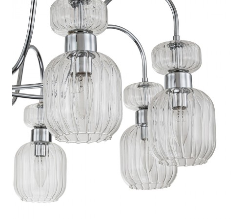Люстра на штанге Escada 1141/8PL Chrome/Clear Gloss Люстра на штанге Escada 1141/8PL Chrome/Clear Gloss