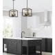 Люстра на штанге LUMINA DECO LDP 1140-4 BK+MD Waldorf