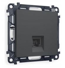 Розетка Ethernet RJ-45 и со шторками, без рамки Ambrella Volt MA912010 Quant