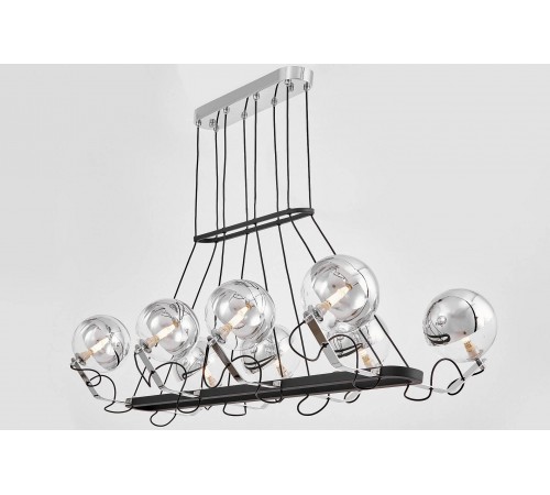 Подвесная люстра LUMINA DECO LDP 9110-8-PR BK+CHR MARSEO